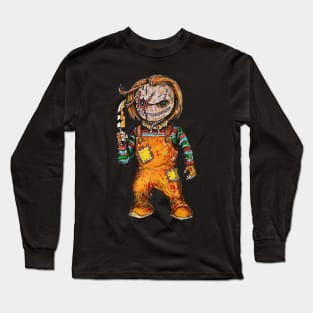 Halloween Chuck! Horror Icons MashUp! Long Sleeve T-Shirt